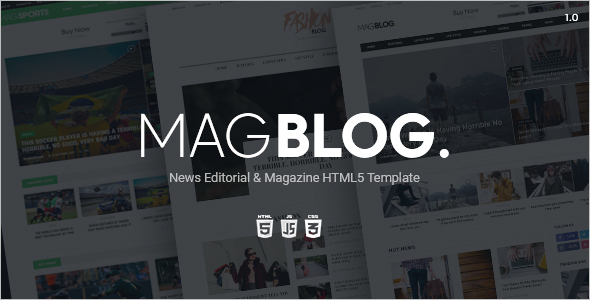 25+ Responsive HTML5 Magazine Templates Free & Premium Themes