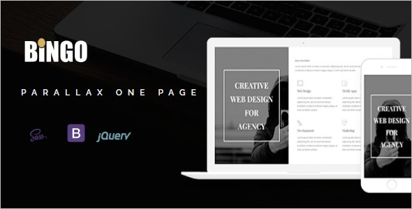 One Page Parallax Template