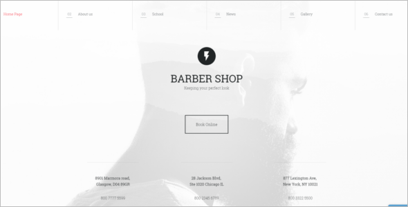 Perfect Hair Cut SalonÂ Website Template