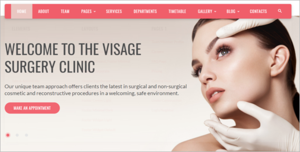 Plastic Surgery Clinic Website Template