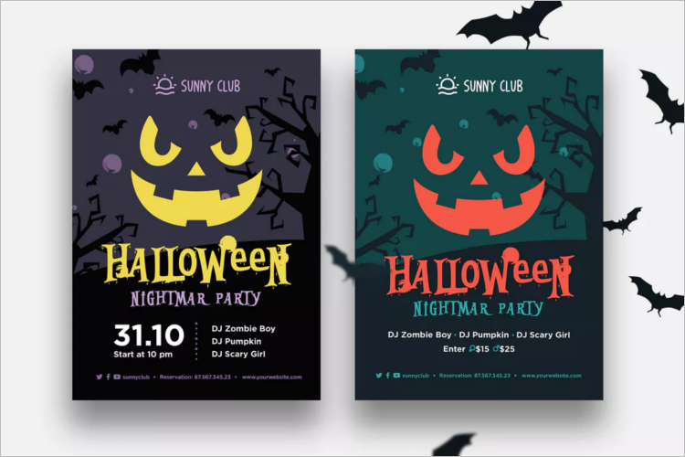 Police Halloween Poster Template