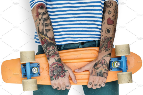 Portrait Tattoos on Arms