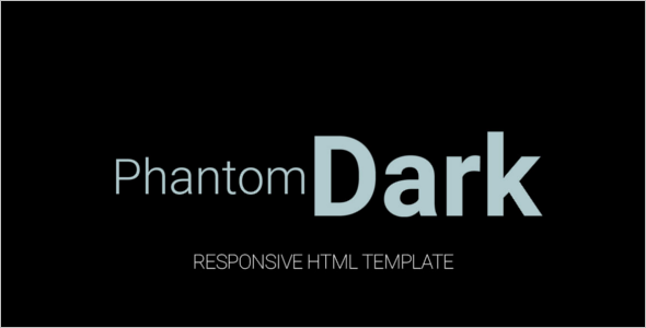 Responsive Dark HTML Template