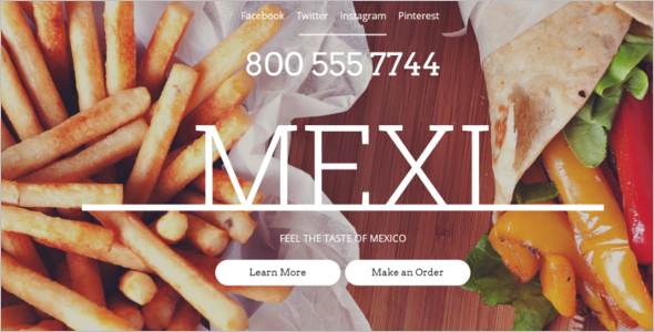 Restaurant HTML Website Template