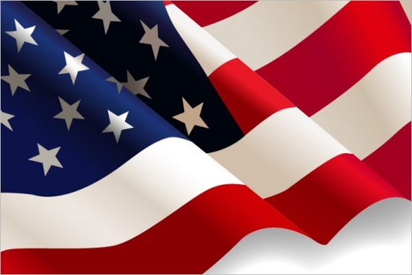 Sample USA Flag Design
