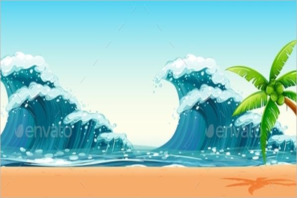 Sea Wave Background