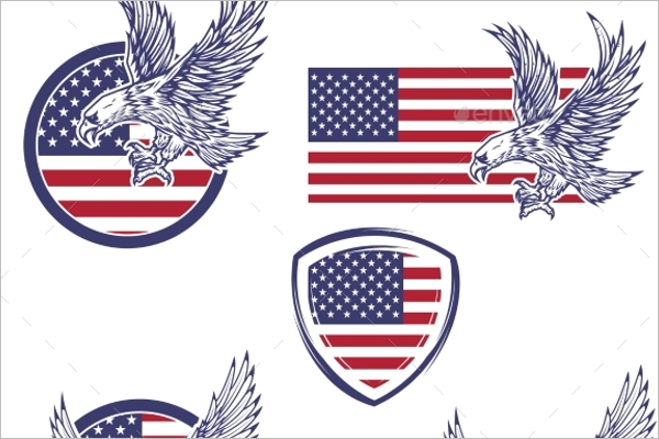 Set of USA Emblems