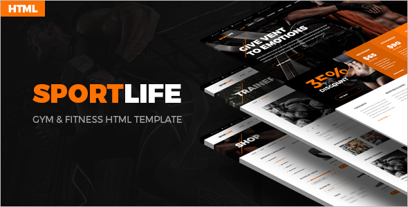 Sport Life For HTML Template