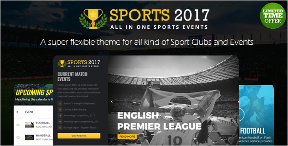 Sports Club Website Template