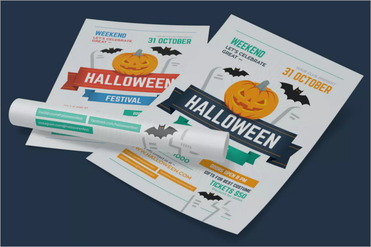 Tales Of Halloween Poster Template