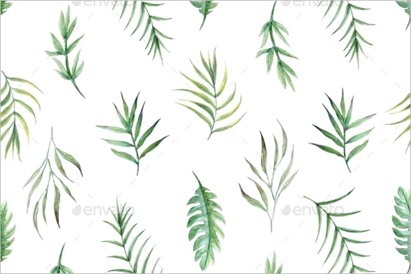 Tropical Leaves Seamless Pattern