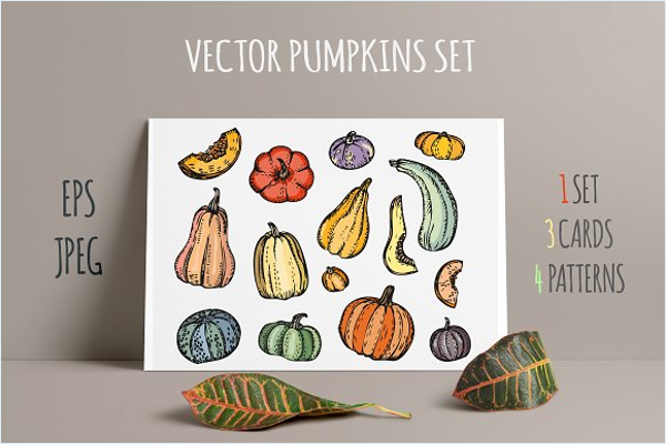Vegetable Vector Pattern Design
