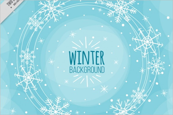 Winter Background Logo Design