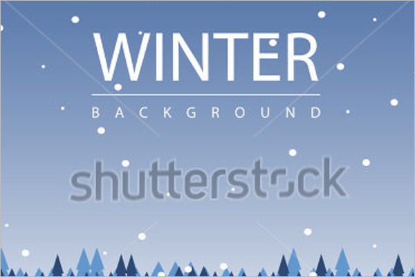 Winter Season Background Design