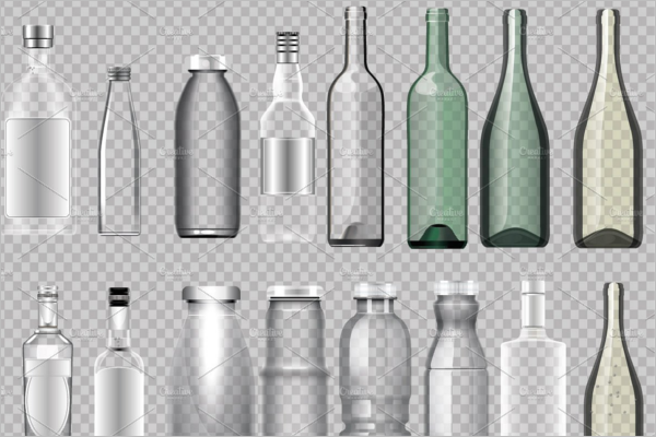 EmptyÂ Juice Bottle Mockup Design
