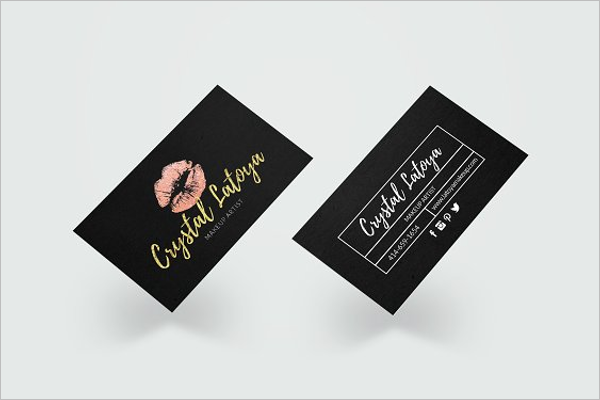 Abstract Business Card for Makeup Design