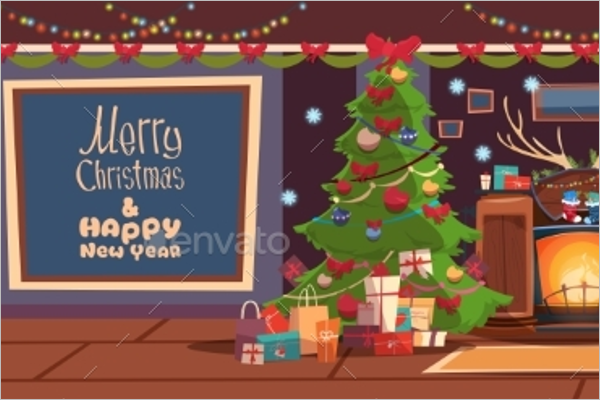 Abstract Christmas Greeting Card