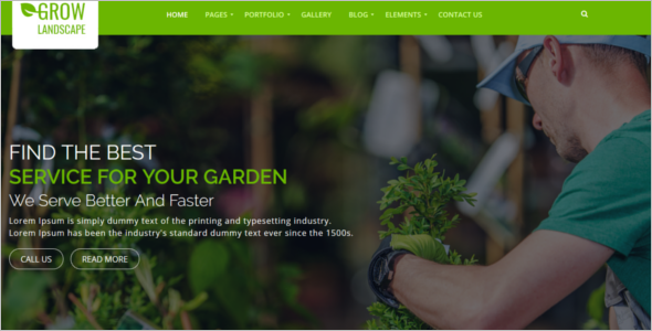 Agriculture Website Template Bootstrap