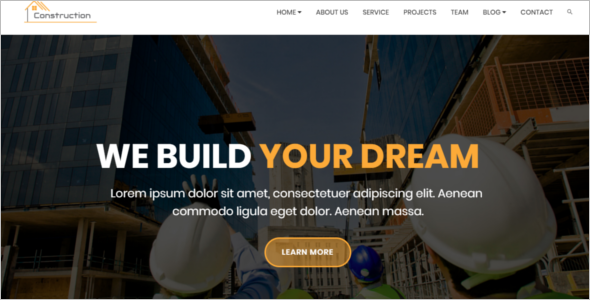 Best Construction Company Website Theme