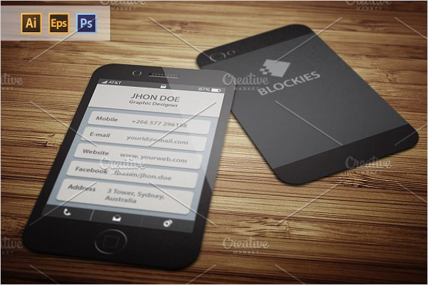 Best iPhone Business Card Template