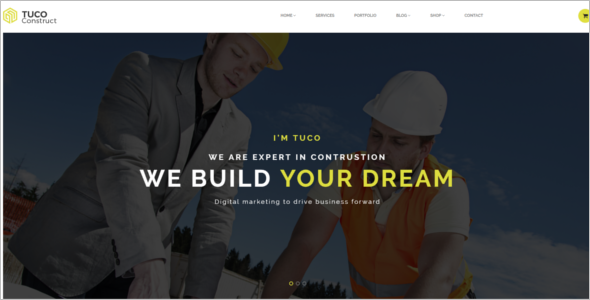 Bootstrap Construction Website Template