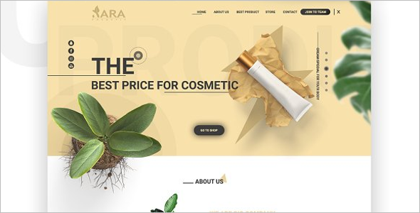 Brand Cosmetic Website Template