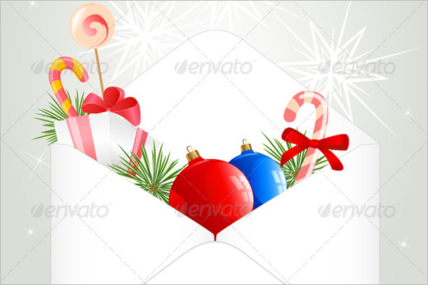 Candy Christmas Envelope Template