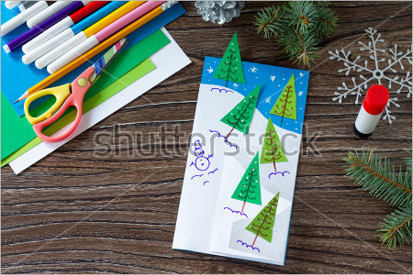 Children Christmas Craft Template