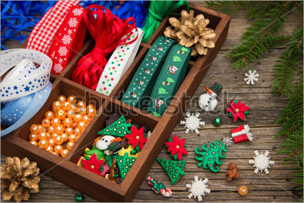Christmas Crafts In Wooden Box