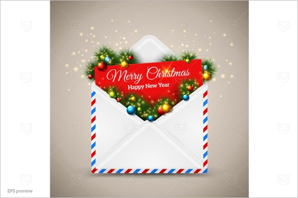 Christmas Decoration Envelope Design