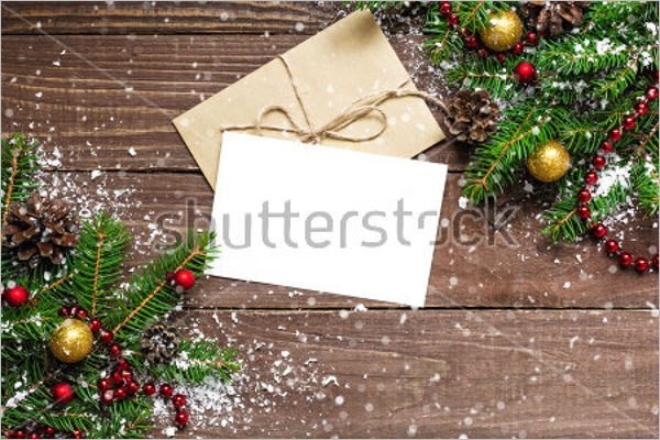 Christmas Greeting Card With Envelope