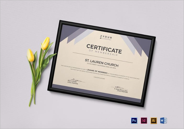 Church Awards Certificate Template