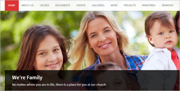Church Program Website Template