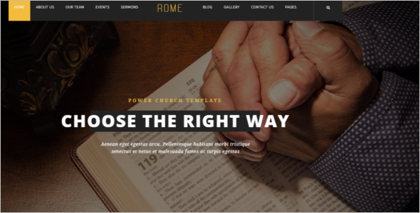 Church Website Template WordPress