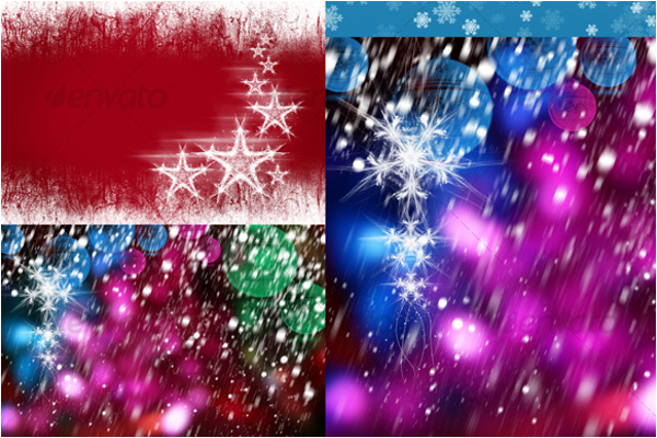 Colorful Christmas Background Design