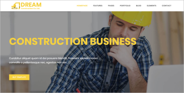 Construction & Business Bootstrap Website Template