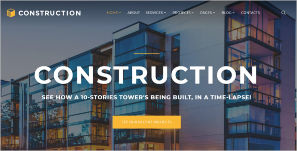 Construction Multipage Website Template