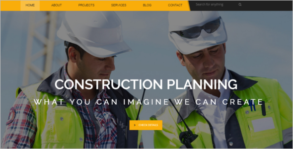 Construction Website Template