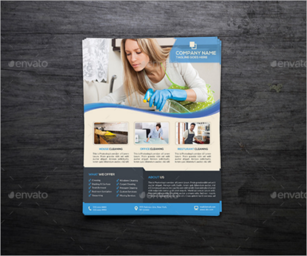 Corporate Cleaning Flyer Template