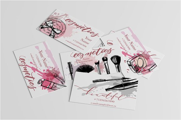 Cosmetics Business Card Design