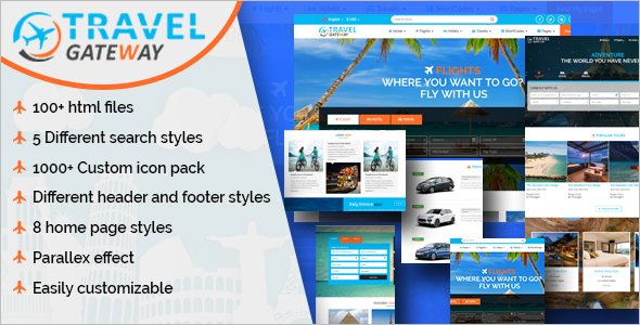 Creative Travel Agency HTML 5 Template