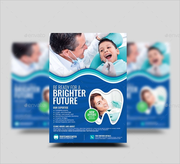 Dental Advertisement Flyer Template