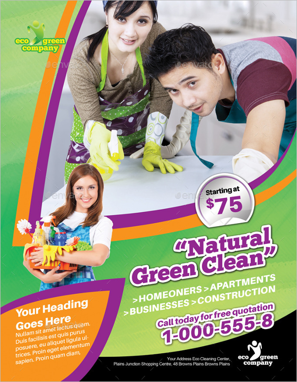 Eco Cleaning Flyer Template