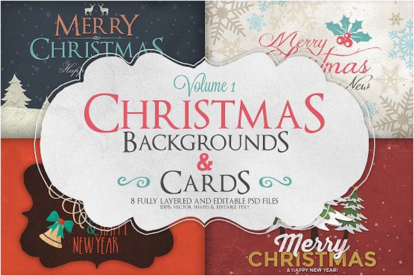 Editable Christmas Background Design