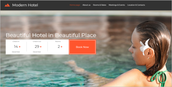 Elegant Hotel Website Template