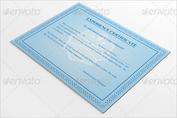 30+ Experience Certificate Templates Free Word, PDF, PSD Format