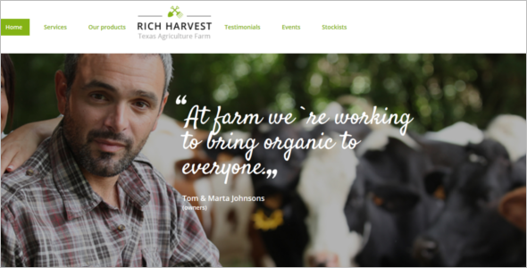 Flash Agriculture Website Template