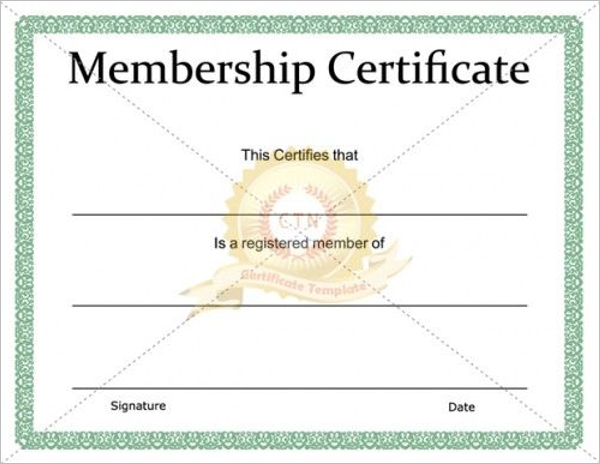 Free Church Membership Certificate Template