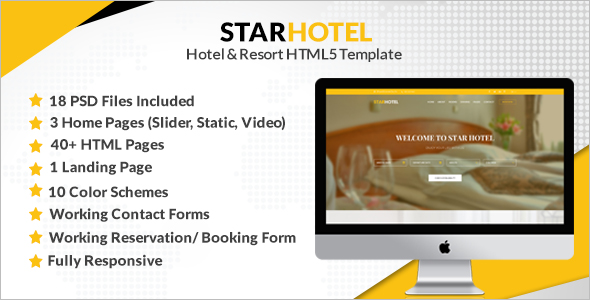 Fully Responsive Hotel Website Template