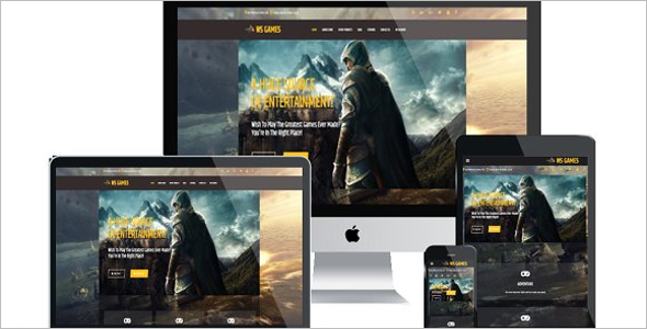 Gaming Website Template Free